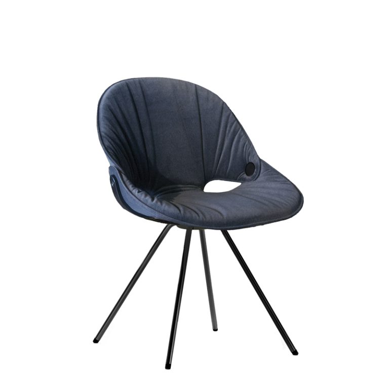 flat chair soft upholstered